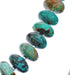 Southwestern Sterling Silver And Turquoise Graduated Rondelle Bead Necklace JX121520