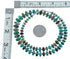 Southwestern Sterling Silver And Turquoise Graduated Rondelle Bead Necklace JX121520