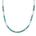 Sterling Silver Turquoise Fresh Water Pearl Bead Necklace JX121528