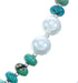 Sterling Silver Turquoise Fresh Water Pearl Bead Necklace JX121528