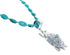 Turquoise Sterling Silver Native American Navajo Turtle Necklace JX121524