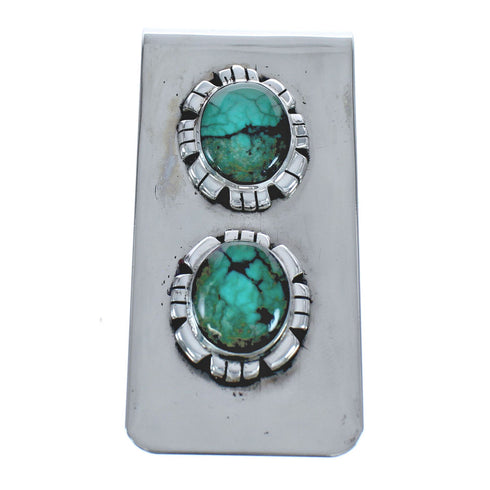 Southwestern Turquoise Sterling Silver Money Clip MX121580