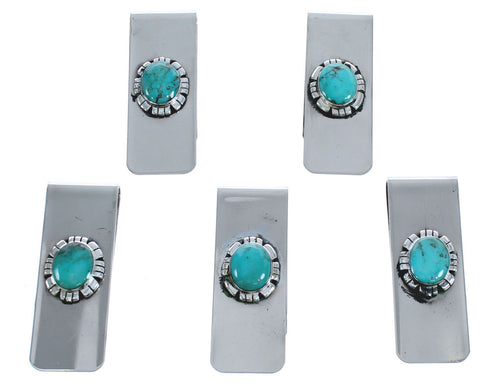 Sterling Silver Turquoise Money Clip MX121584