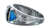 Sterling Silver Southwestern Blue Opal Ring Size 7 MX121600