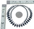 Hematite Authentic Sterling Silver Bead Necklace MX121588
