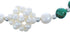 Sterling Silver Malachite Fresh Water Pearl Bead Necklace KX121304