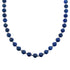 Sterling Silver Lapis Bead Necklace KX121312
