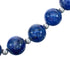 Sterling Silver Lapis Bead Necklace KX121312