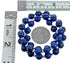 Sterling Silver Lapis Bead Necklace KX121312