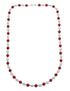 Sterling Silver Coral Bead Necklace KX121314