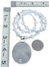 Sterling Silver Navajo Howlite Bead Necklace KX121302