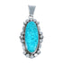 Turquoise Sterling Silver Navajo Pendant KX121266