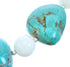 Mother Of Pearl and Tuquoise Sterling Silver Bead Necklace JX121634