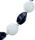 Onyx and Mother of Pearl Sterling Silver Bead Necklace JX121622