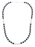 Onyx Sterling Silver Native American Bead Necklace JX121617