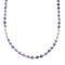 Sterling Silver And Amethyst Bead Necklace JX121645