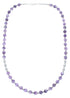 Sterling Silver And Amethyst Bead Necklace JX121645