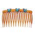 Turquoise Genuine Sterling Silver Hair Comb JX121638