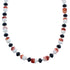 Southwest Onyx Sterling Silver Oyster Shell Bead Necklace JX121468