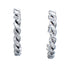 Navajo Twisted Sterling Silver Post Hoop Earrings KX121339
