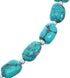 Turquoise Genuine Sterling Silver Freeform Bead Necklace KX121332