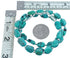 Turquoise Genuine Sterling Silver Freeform Bead Necklace KX121332