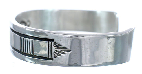 Native Amerian Genuine Sterling Silver Navajo Cuff Bracelet KX121352