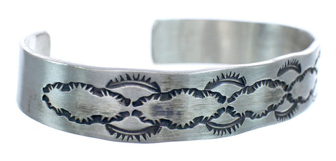 Native American Navajo Sterling Silver Cuff Bracelet KX121347
