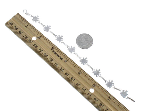 Native American Turtle Multicolor Navajo Link Bracelet AX121356