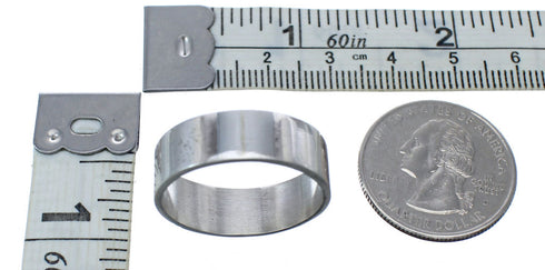 Navajo Authentic Sterling Silver Band Ring Size 12-1/2 AX121413