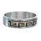 14 Karat Gold Sterling Silver Native American Ring Size 8-3/4 AX121381