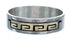 14 Karat Gold Sterling Silver Native American Ring Size 8-3/4 AX121381