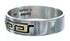 14 Karat Gold Sterling Silver Native American Ring Size 8-3/4 AX121381
