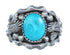 Eagle Silver Turquoise Ring Southwestern Jewelry Size 13-3/4 AX121429