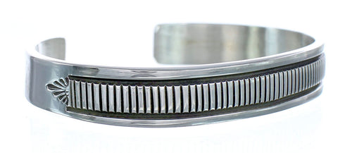 Native American Sterling Silver Navajo Cuff Bracelet AX121361