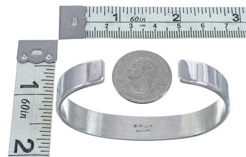 Native American Sterling Silver Navajo Cuff Bracelet AX121361