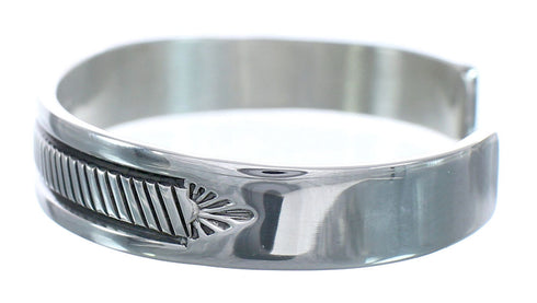 Native American Sterling Silver Navajo Cuff Bracelet AX121363
