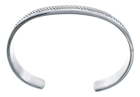 Native American Sterling Silver Navajo Cuff Bracelet AX121363
