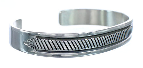 Native American Sterling Silver Navajo Cuff Bracelet AX121364