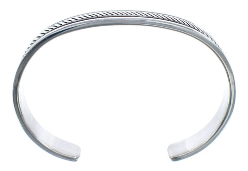 Native American Sterling Silver Navajo Cuff Bracelet AX121364