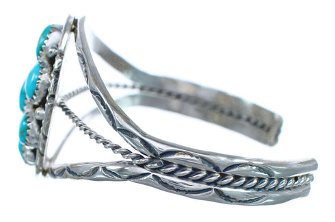 Navajo Indian Turquoise Sterling Silver Cuff Bracelet AX121371