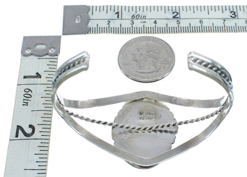 Navajo Indian Turquoise Sterling Silver Cuff Bracelet AX121371