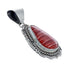 Navajo Oyster Sterling Silver Tear Drop Pendant AX121482