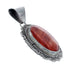 Navajo Oyster Sterling Silver Tear Drop Pendant AX121488