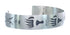 Sterling Silver Navajo Bear Paws Cuff Bracelet AX121748