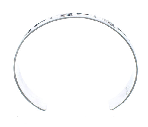 Sterling Silver Navajo Bear Paws Cuff Bracelet AX121748