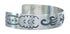 Sterling Silver Navajo Bear Paws Cuff Bracelet AX121751