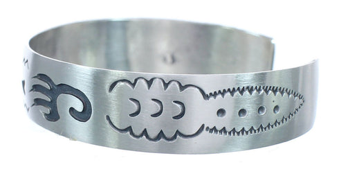 Sterling Silver Navajo Bear Paws Cuff Bracelet AX121751