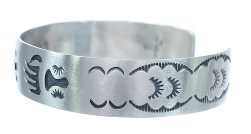 Sterling Silver Navajo Bear Paws Cuff Bracelet AX121752