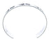 Sterling Silver Navajo Bear Paws Cuff Bracelet AX121752